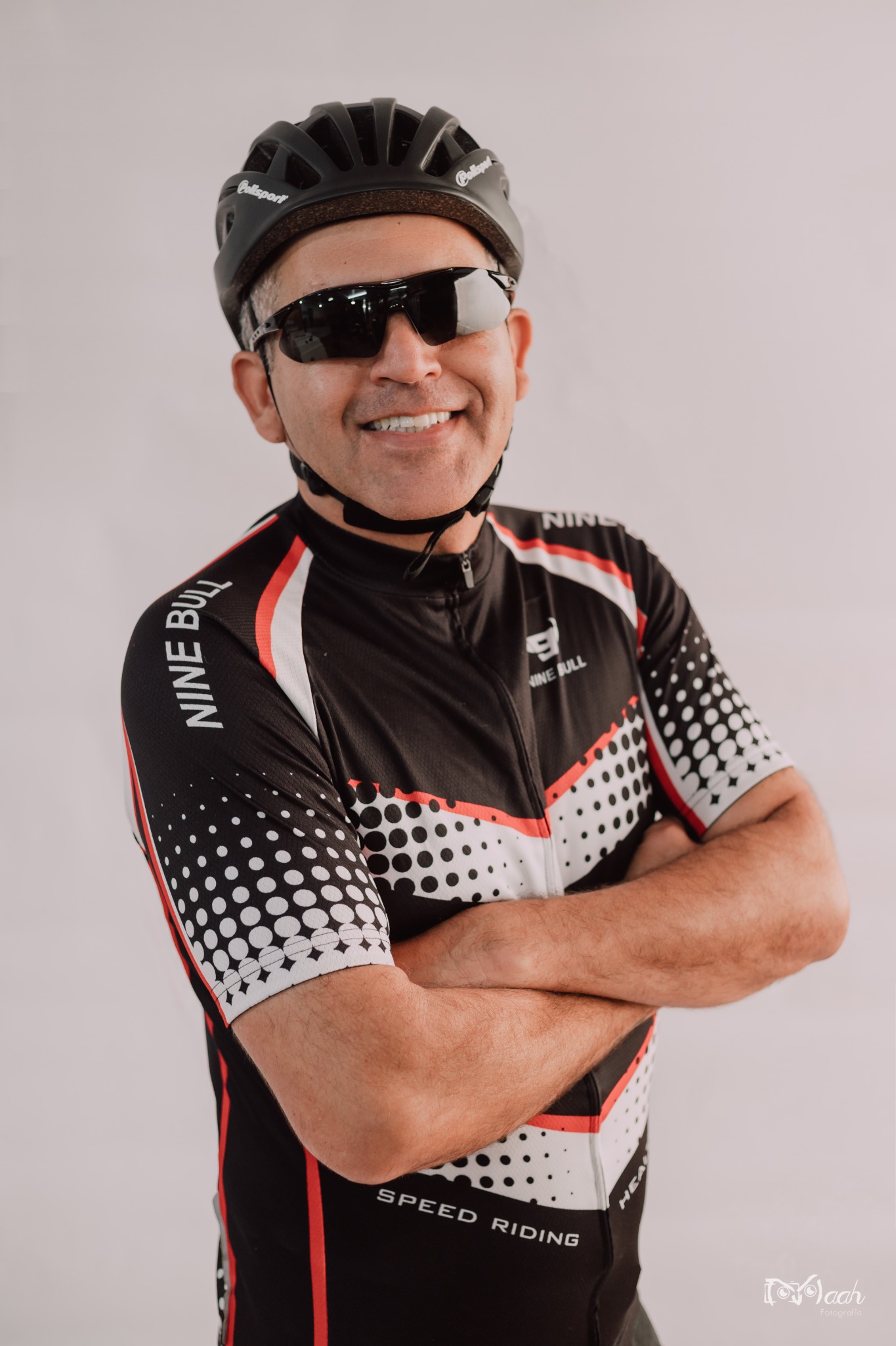 Leoilson Roza praticando ciclismo